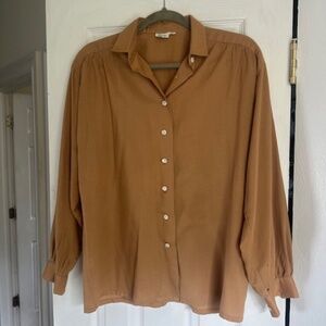 Christian Dior Collared Shirt in Camel